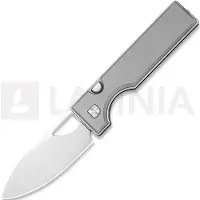 Kizer Cutlery Navalha Little Ringbo AEB-L, Gray Aluminum, Satin
