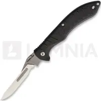 Havalon Navalha Forge Rubber Handle, preto