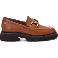 Carmela para mulher. 16187203-CAMEL Mocassins em pele 161872 castanho (38), Couro, Marrom, Plano, Nenhum, Casual
