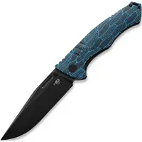 Bestech Keen II - Blackwash - G10, azul, preto