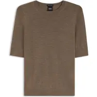 BOSS Pullover 'Farbella' castanho
