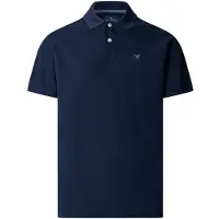 Hackett London para homem. HM5600239 Polo Slim Fit com Logo marinho (XXL), Casual, Algodão, Manga curta