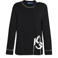 Karl lagerfeld JEANS Pullover preto / branco