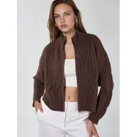 Hiccups for Kids Casaco de malha mocha