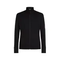 Icebreaker - Polares - M Merino 260 Quantum LS Zip Black para Homem - Tamanho S - Preto