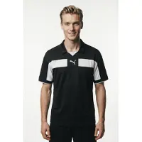 Puma Camisa funcionais 'TeamClassic' preto / branco