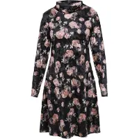 Usha Vestido cor-de-rosa / preto