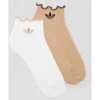 Adidas Meias RUFFLE QUARTER SOCKS mulheres - Multicolor - S