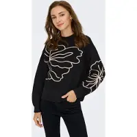 JDY Pullover 'JDYJella' preto / branco