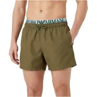 Emporio Armani para homem. EM000686_AF20432 Fato de banho verde Princ (S), Beachwear, Poliéster