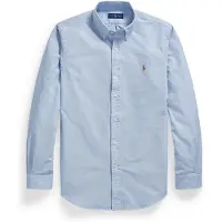 Ralph Lauren para homem. 710792041002 Camisa Oxford personalizada em azul (L), Casual, Algodão, Manga comprida