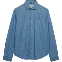 Superdry Camisa De Manga Comprida Essentials Chambray