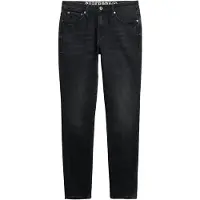 Superdry para homem. M7011420A Calças de ganga skinny vintage pretas (30/30), Preto, Casual, Algodão