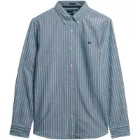 Superdry para homem. M4011037A Camisa Oxford clássica verde (M), Casual, Algodão, Manga comprida