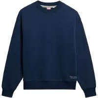 Superdry para mulher. W2012185A Camisola Essential Logo azul-marinho (XL), Casual, Algodão