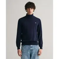 Gant para homem. 8060070 Jersey Gola Alta marinho (L), Casual, Algodão, Clássico, Manga comprida