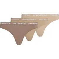 Karl Lagerfeld Roupão comprido ' Slip mit Logo – 3er-Set ' nude
