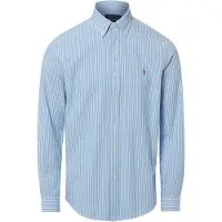 Ralph Lauren para homem. 710B22593002 Camisa oxford de seersucker Custom Fit azul (M), Casual, Algodão, Manga comprida