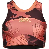 Superdry para mulher. WS311591A Soutien Core Active laranja, roxo (38), Esportivo, Lilás, Multisport, Polister Reciclado, Sustentável