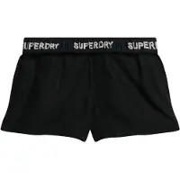 Superdry para mulher. W7110450A Sorteio curto preto (S), Casual, Algodão