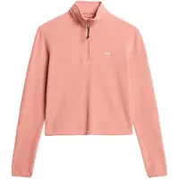 Superdry Moletom Com Meia-zíper Polar Fleece Crop