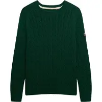 Superdry para mulher. W6110610A Camisola verde com cabo (XS), Casual, Algodão