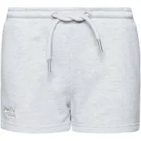 Superdry para mulher. W7110388A Calções de malha com o logótipo Vintage bordado em cinzento (L), Casual, Cinza, Algodão, Sustentável