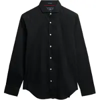 Superdry para homem. M4011045A Camisa Classic Tailored preta (XL), Preto, Casual, Algodão, Clássico, Manga comprida