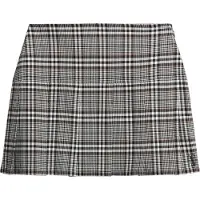 Superdry para mulher. W7210239A Minissaia plissada de tweed vintage preta (M), Preto, Casual, Poliéster