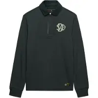 Superdry para homem. M2014011A Pólo verde Vintage Athletic Rugby (L), Casual, Algodão, Manga comprida