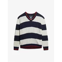 Superdry Suéter Stripe Oversized Cable