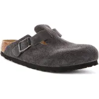 Birkenstock Tamancos Boston mulheres - Cinza - 38