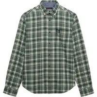 Superdry para homem. M4011047A Camisa Lumberjack verde (XXL), Casual, Algodão, Manga comprida