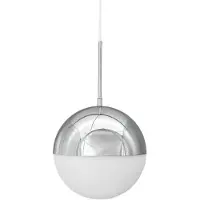 Dyberg Larsen Candeeiro suspenso Nova D25, opalino/cromado, metal