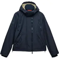 Superdry para homem. M5012421A Jaqueta Hooded Arctic marinho (S), Casual, Polister Reciclado