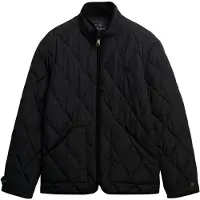 Superdry para homem. M5012272A Casaco acolchoado Quilted Estate Liner preto (S), Casual, Polister Reciclado
