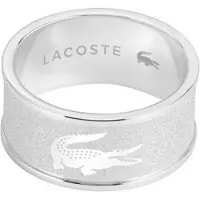 Lacoste Stylish steel Anello da uomo Backhand 2040485 - Circuit: 64 mm