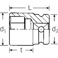 Stahlwille Soquete De Impacto 50 Imp 1/2´´ 30 Mm