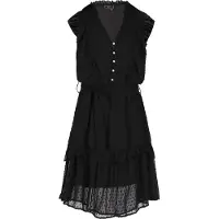 Faina Vestidos camiseiros preto