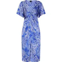 Dreimaster Klassik Vestido azul / branco