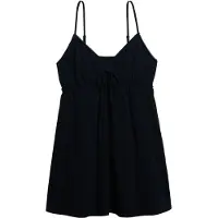 Superdry para mulher. W8011958A Vestido mini alças texturizado marinho (XS), Casual, Algodão, Sem mangas / correias