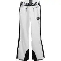 Superdry para mulher. WS110186A Calças Luxe Sky brancas (10 UK = S), Branco, Esportivo, Poliamida, Neve