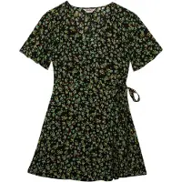 Superdry Vestido Curto De Manga Curta Mini Swing Wrap