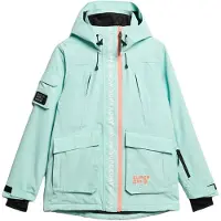 Superdry para mulher. WS110165A Casaco de esqui Ultimate Rescue turquesa (S), Esportivo, Neve, Polister Reciclado, Sustentável