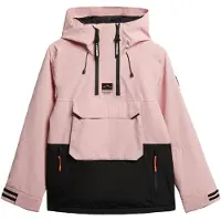 Superdry para mulher. WS110182A Casaco de esqui cor-de-rosa (S), Casual, Poliéster