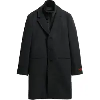 Superdry para homem. M5011970A Casaco urbano 2 em 1 à medida preto (M), Casual, Lã