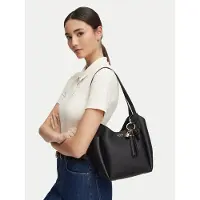GUESS para mulher. HWBG9735030 Mala tipo balde Melody preta (OSFA), Preto, Casual, Poliuretano