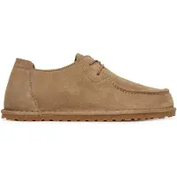Birkenstock para homem. 1034384 Sapatos de Couro Utti Lace (Ajuste Regular) taupe (40), Plano, Camurça, Cordão, Casual