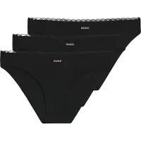 HUGO para mulher. 50566738 Set 3 Calcinhas Micro preto (M), Homewear, Poliamida