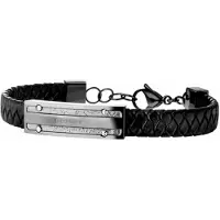 Police Bracciale In Pelle Senza Tempo Pj26046Blu.03 — Bracciale